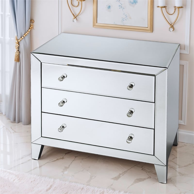 Butler Specialty Butler Loft 3 Drawer Accent Chest In Clear