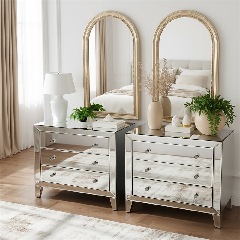 Butler Specialty Butler Loft 3 Drawer Accent Chest In Clear
