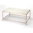 Butler Specialty Company Copperfield White Marble Coffee Table