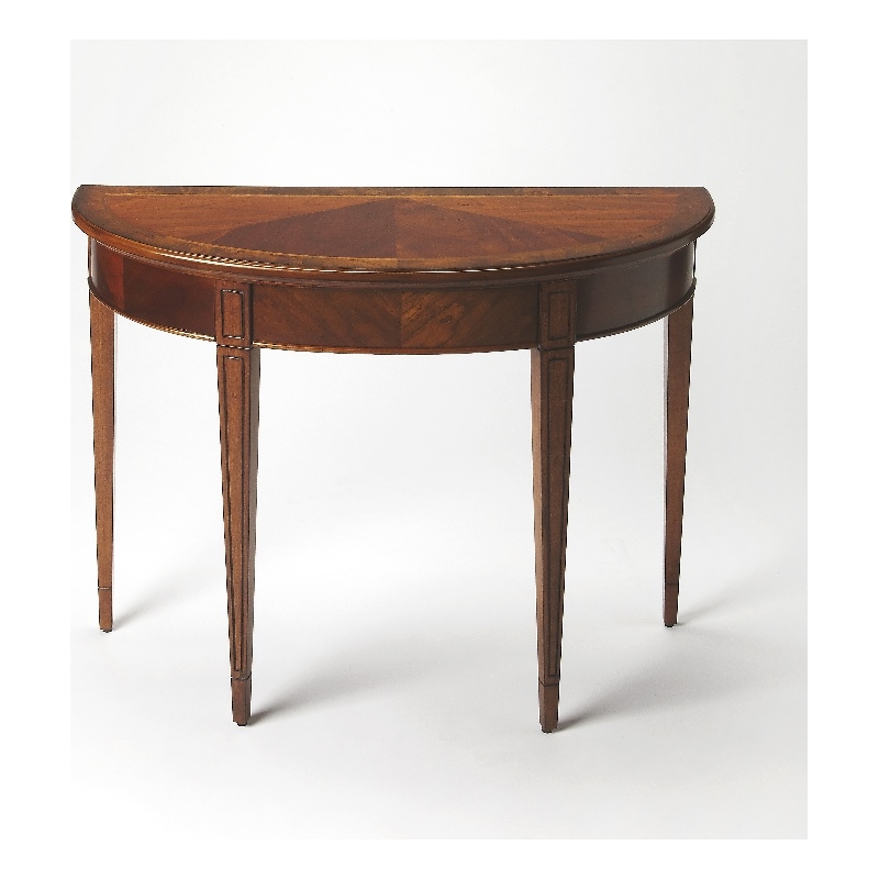 Butler Specialty Company Hampton Demilune Wood Console Table - Olive Ash