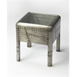 Butler Specialty Company Midway Aviator Metal End Table - Gray