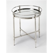 Butler Specialty Crosby Metal And Mirror End Table