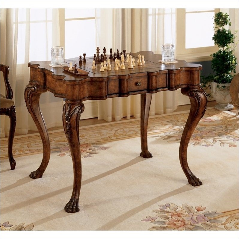 Butler Specialty Company Bianchi Traditional Wood Game Table - Medium Brown