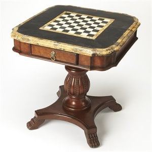 Butler Specialty Heritage Wood Brown Square Pedestal Game Table