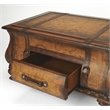 Butler Specialty Company Vasco Bombe Old World Map Trunk Table - Brown