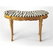 Butler Specialty Heritage Zebra Stripe Top Writing Desk In Light Wood
