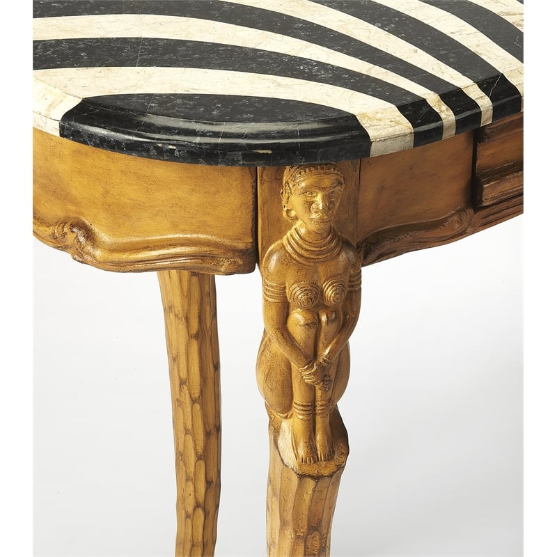 Butler Specialty Heritage Zebra Stripe Top Writing Desk In Light Wood