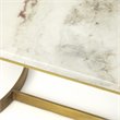 Butler Specialty Marble Top Accent Coffee Table - White And Gold