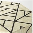 Butler Specialty Accent End Table In Black And White Bone Inlay