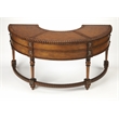Butler Specialty Company Geneva Wood And Leather Demilune Executive Desk - Brown