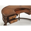 Butler Specialty Company Geneva Wood And Leather Demilune Executive Desk - Brown