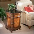 Butler Specialty Heritage Fossil Stone Top Drum End Table