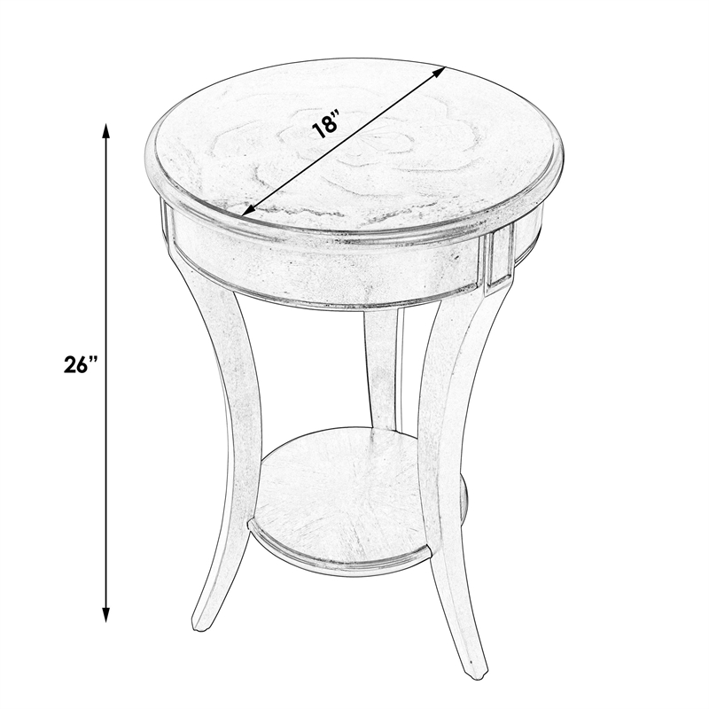 Butler Specialty Traditional Round Accent Table In Plantation Cherry