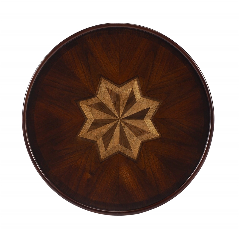 Butler Specialty Company End Table Coffee Accent Table Round in Wood - Brown