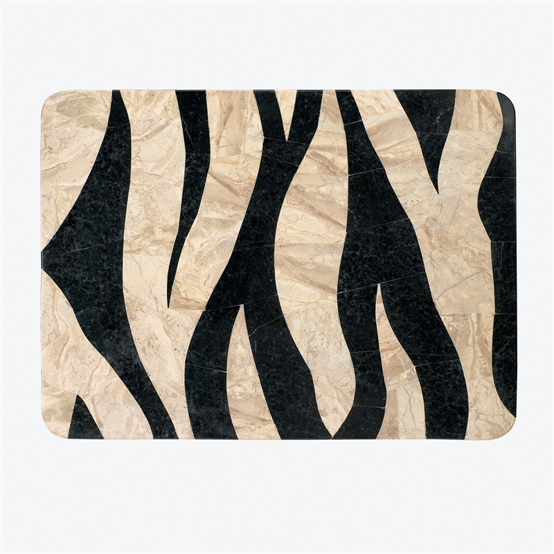 Butler Specialty Zebra Stripe Top Accent Table In Heritage