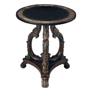 Butler Specialty Company Lafayette Round Stone Side Table - Black