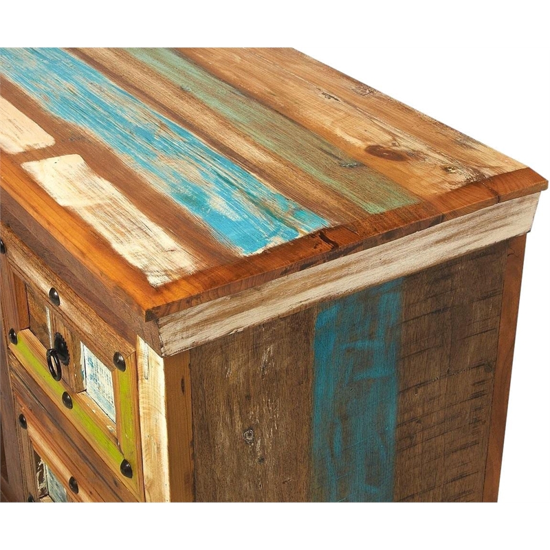 Butler Specialty Reverb Painted Rustic Entertainment Console In Brown