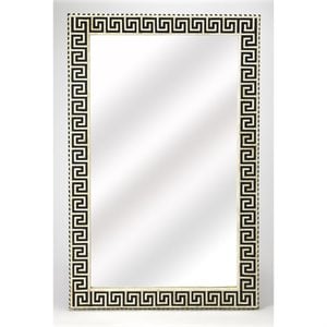 Butler Specialty Eternity Bone Inlay Wall Mirror In Black