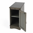 Butler Specialty Company Harling Cabinet End Table - Silver Satin Gray
