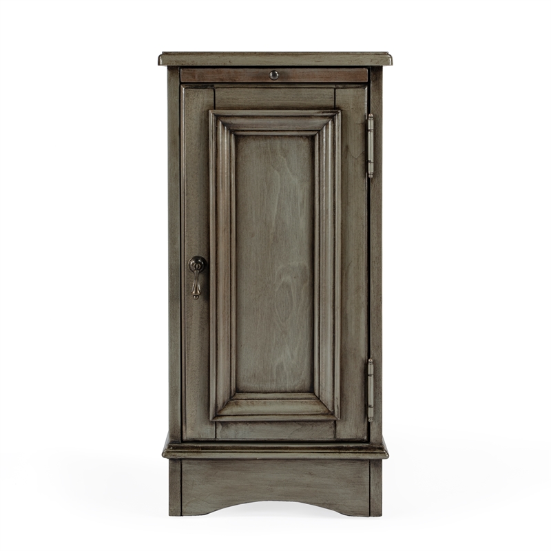 Butler Specialty Company Harling Cabinet End Table - Silver Satin Gray