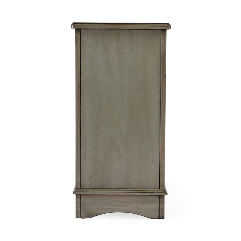 Butler Specialty Company Harling Cabinet End Table - Silver Satin Gray