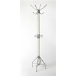 Butler Specialty Company Logan Wood Coat Rack/Tree - White / Silver