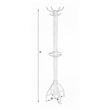 Butler Specialty Company Logan Wood Coat Rack/Tree - White / Silver