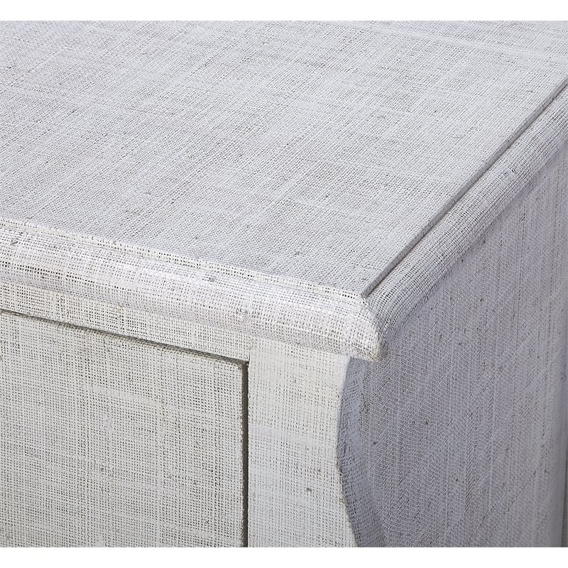 Butler Specialty Felicia Raffia Accent Chest In White