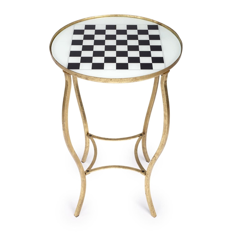 Butler Specialty Judith Antique Game Table In Gold