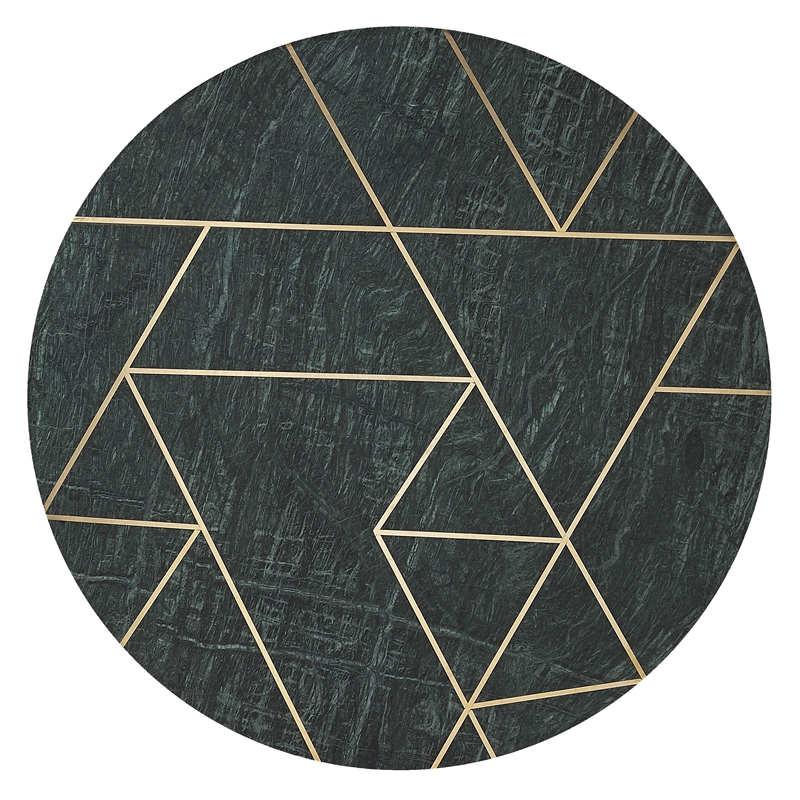 Butler Specialty Haven Marble And Brass Accent Table In Green