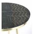 Butler Specialty Hollings Marble And Brass Accent Table In Green
