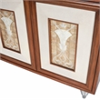 Butler Specialty Shelly Leather and Capiz Shell Inlay Sideboard in Brown