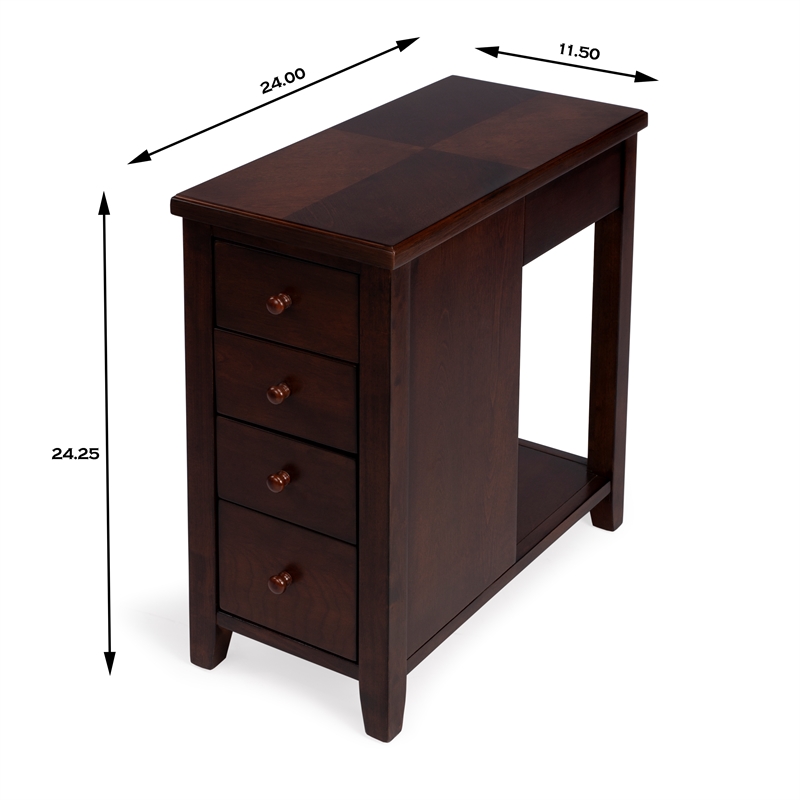 Butler Specialty Kelton 4-Drawer Chairside Chest In Brown
