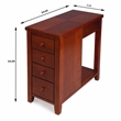 Butler Specialty Kelton Olive Ash Burl 4-Drawer Chairside Chest In Brown