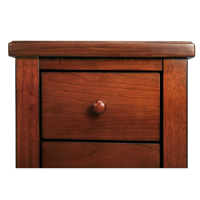 Butler Specialty Kelton Olive Ash Burl 4-Drawer Chairside Chest In Brown