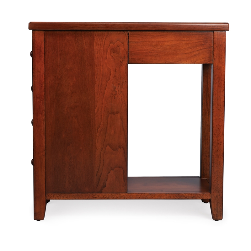 Butler Specialty Kelton Olive Ash Burl 4-Drawer Chairside Chest In Brown