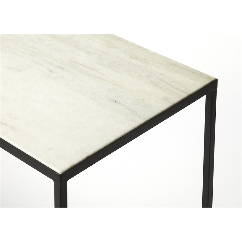 Butler Specialty Phinney Marble And Metal Console Table In Brown