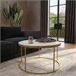 Butler Specialty Triton Marble Coffee Table In White