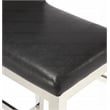 Butler Specialty Kelsey Stainless Steel Faux Leather Counter Stool In Silver