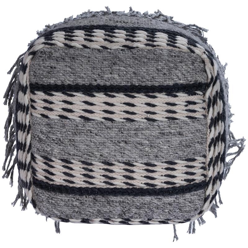 Butler Specialty Brynn Square Pouffe In Gray