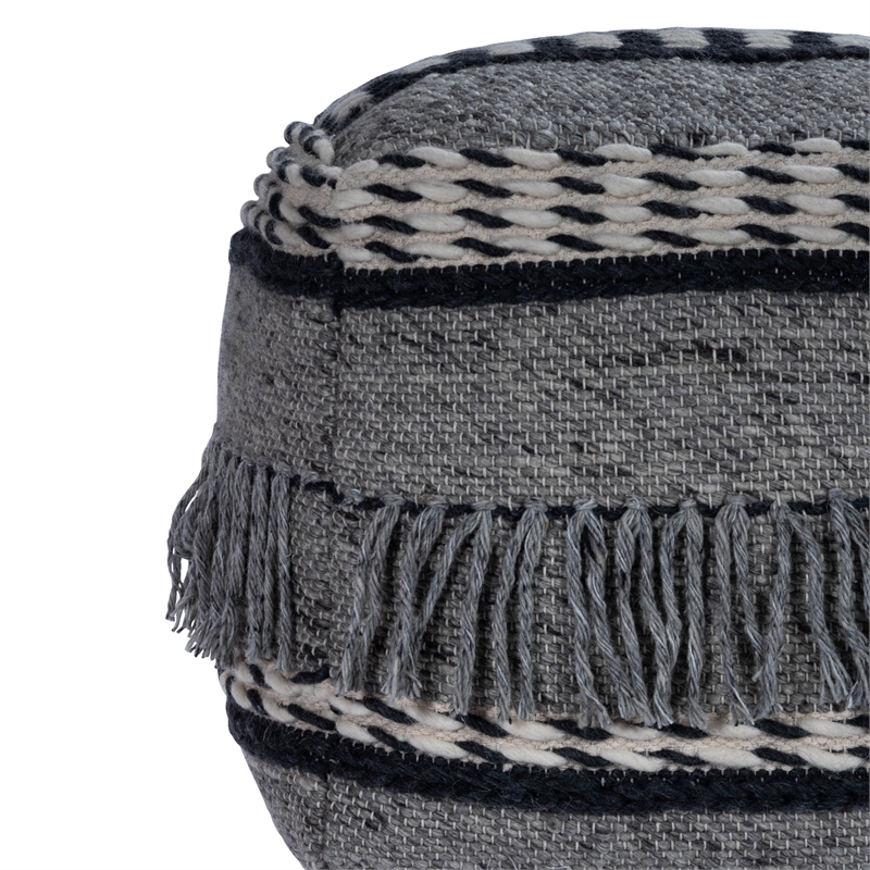 Butler Specialty Brynn Square Pouffe In Gray
