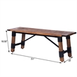 Butler Specialty Masterson Industrial  Wood & Metal Bench in Beige