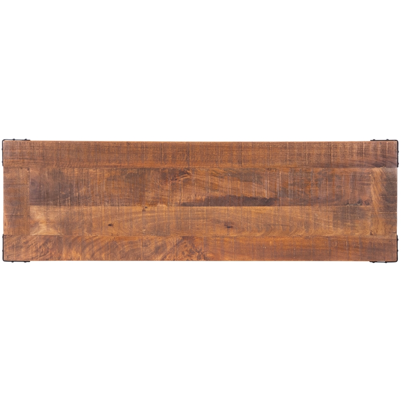 Butler Specialty Masterson Industrial  Wood & Metal Bench in Beige