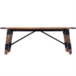Butler Specialty Masterson Industrial  Wood & Metal Bench in Beige