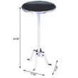 Butler Specialty Sash Metal & Marble Chrome End Table In Silver