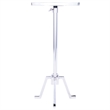 Butler Specialty Sash Metal & Marble Chrome End Table In Silver