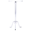 Butler Specialty Sash Metal & Marble Chrome End Table In Silver