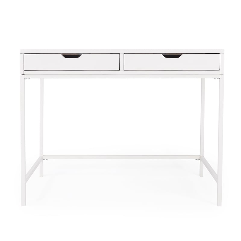 Butler Specialty Belka Desk With Drawers In White