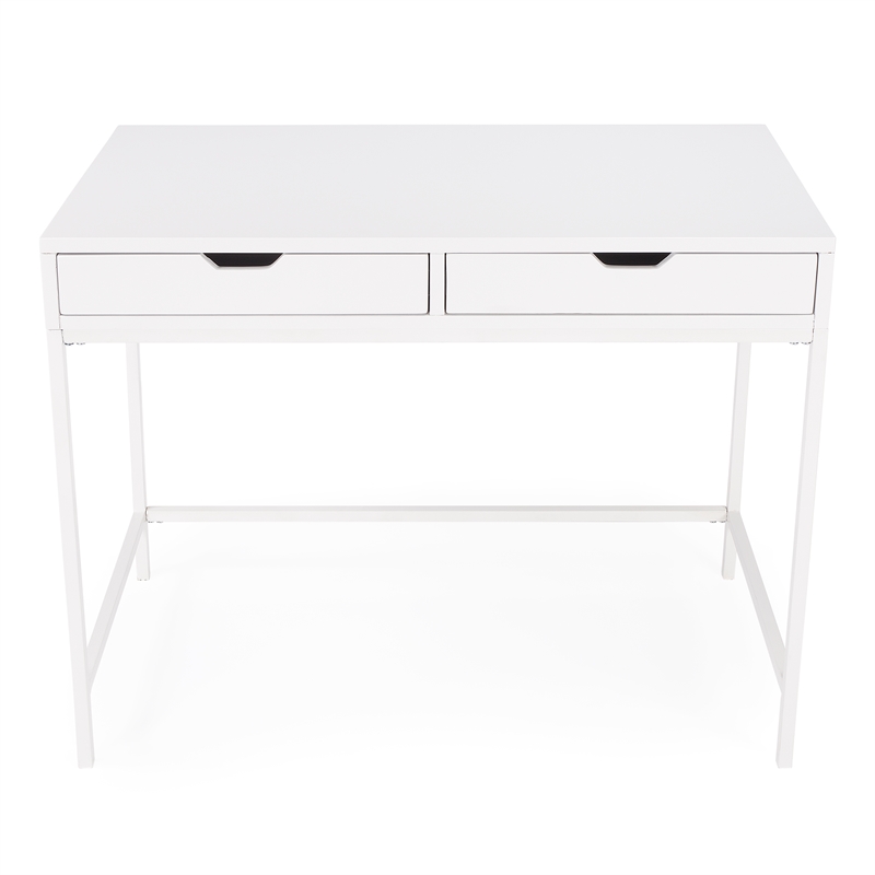 Butler Specialty Belka Desk With Drawers In White