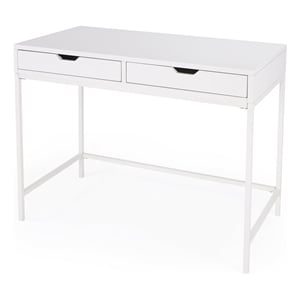 Butler Specialty Belka Desk With Drawers In White